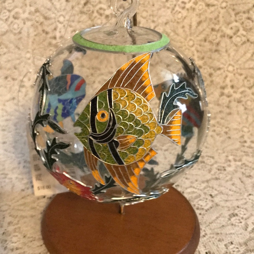 Dillard Tropical Fish Glass Ornament